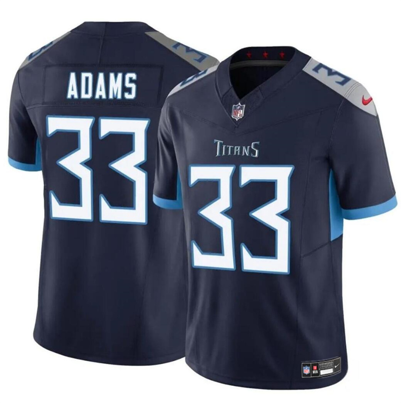 Youth Tennessee Titans #33 Jamal Adams Navy 2024 F.U.S.E. Vapor Limited Stitched Football Jersey