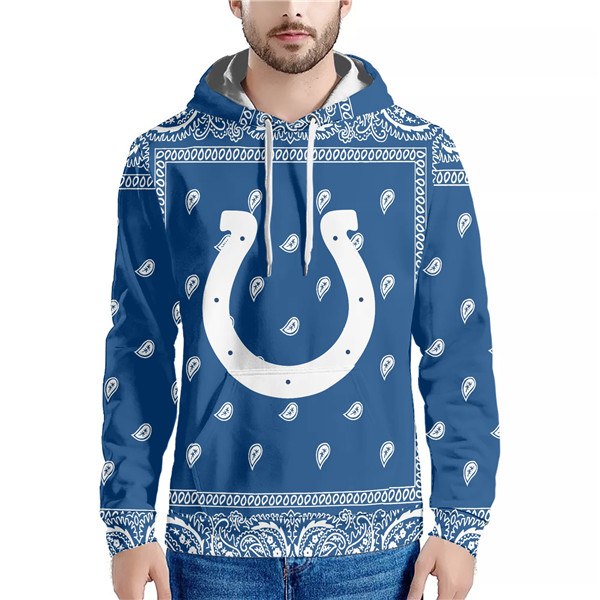 Men's Indianapolis Colts Blue Pullover Hoodie