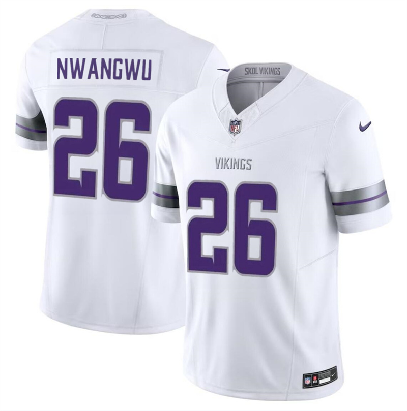 Youth Minnesota Vikings #26 Kene Nwangwu White F.U.S.E. Winter Warrior Limited Stitched Jersey