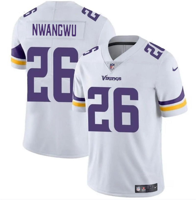 Youth Minnesota Vikings #26 Kene Nwangwu White Vapor Untouchable Limited Stitched Jersey