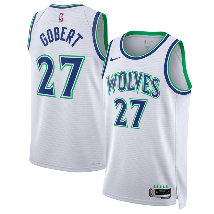 Men's Minnesota Timberwolves #27 Rudy Gobert White 2026/27 Association Edition Stitched Basketball Jersey