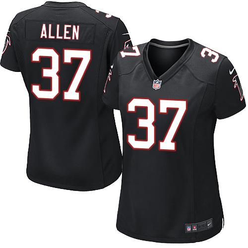 Nike Falcons #37 Ricardo Allen Black Alternate Women's Stitched NFL Elite Jersey Nike Falcons #37 Ricardo Allen Black Alternate Women's Stitched NFL Elite Jersey