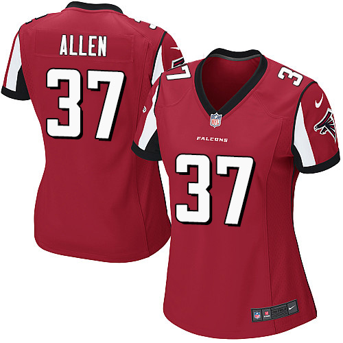 Nike Falcons #37 Ricardo Allen Red Team Color Women's Stitched NFL Elite Jersey Nike Falcons #37 Ricardo Allen Red Team Color Women's Stitched NFL Elite Jersey