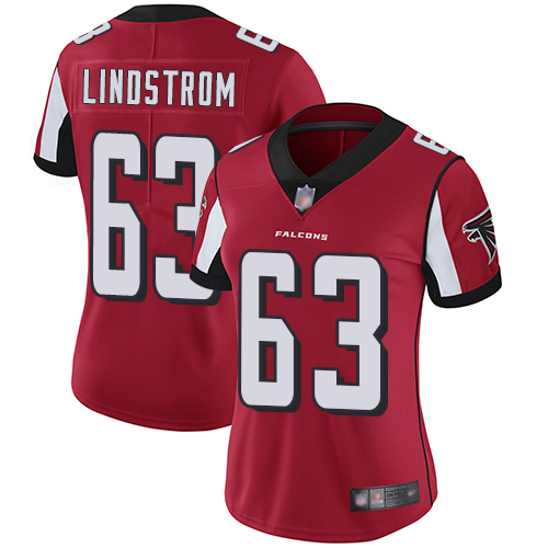 Nike Falcons #63 Chris Lindstrom Red Team Color Women's Stitched NFL Vapor Untouchable Limited Jersey Nike Falcons #63 Chris Lindstrom Red Team Color Women's Stitched NFL Vapor Untouchable Limited Jersey