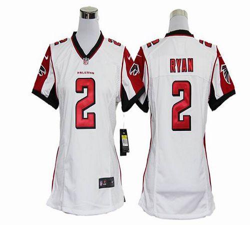 Nike Falcons #2 Matt Ryan White Women's Stitched NFL Elite Jersey Nike Falcons #2 Matt Ryan White Women's Stitched NFL Elite Jersey