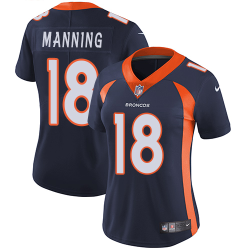 Nike Broncos #18 Peyton Manning Blue Alternate Women's Stitched NFL Vapor Untouchable Limited Jersey Nike Broncos #18 Peyton Manning Blue Alternate Women's Stitched NFL Vapor Untouchable Limited Jersey