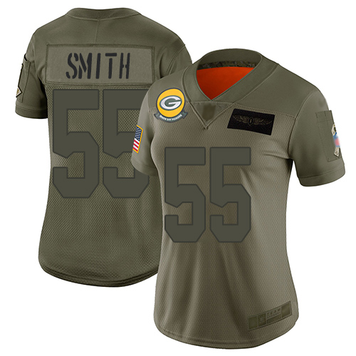 Nike Packers #55 Za'Darius Smith Camo Women's Stitched NFL Limited 2019 Salute to Service Jersey Nike Packers #55 Za'Darius Smith Camo Women's Stitched NFL Limited 2019 Salute to Service Jersey