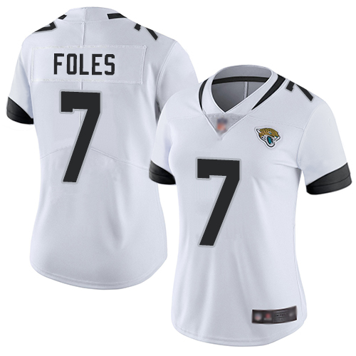 Nike Jaguars #7 Nick Foles White Women's Stitched NFL Vapor Untouchable Limited Jersey