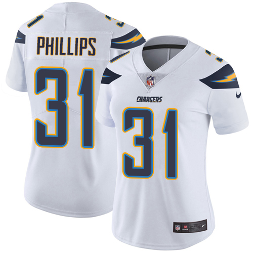 Nike Chargers #31 Adrian Phillips White Women's Stitched NFL Vapor Untouchable Limited Jersey
