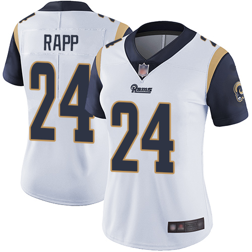 Nike Rams #24 Taylor Rapp White Women's Stitched NFL Vapor Untouchable Limited Jersey