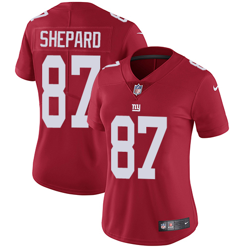 Nike Giants #87 Sterling Shepard Red Alternate Women's Stitched NFL Vapor Untouchable Limited Jersey Nike Giants #87 Sterling Shepard Red Alternate Women's Stitched NFL Vapor Untouchable Limited Jersey