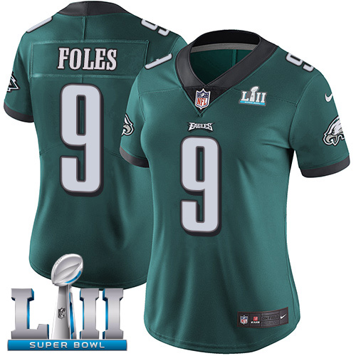Nike Eagles #9 Nick Foles Midnight Green Team Color Super Bowl LII Women's Stitched NFL Vapor Untouchable Limited Jersey Nike Eagles #9 Nick Foles Midnight Green Team Color Super Bowl LII Women's Stitched NFL Vapor Untouchable Limited Jersey