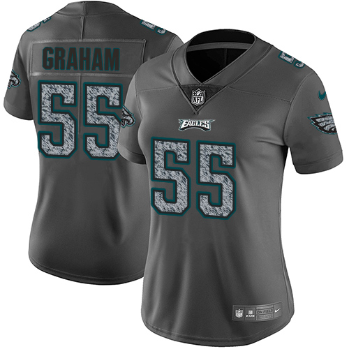 Nike Eagles #55 Brandon Graham Gray Static Women's Stitched NFL Vapor Untouchable Limited Jersey Nike Eagles #55 Brandon Graham Gray Static Women's Stitched NFL Vapor Untouchable Limited Jersey