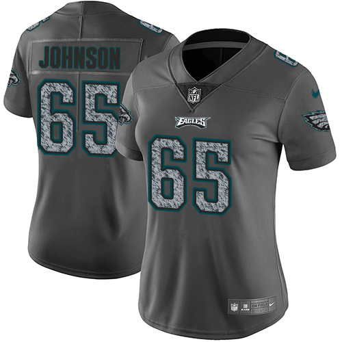 Nike Eagles #65 Lane Johnson Gray Static Women's Stitched NFL Vapor Untouchable Limited Jersey Nike Eagles #65 Lane Johnson Gray Static Women's Stitched NFL Vapor Untouchable Limited Jersey