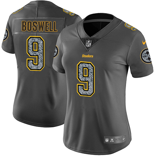 Nike Steelers #9 Chris Boswell Gray Static Women's Stitched NFL Vapor Untouchable Limited Jersey Nike Steelers #9 Chris Boswell Gray Static Women's Stitched NFL Vapor Untouchable Limited Jersey