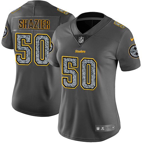 Nike Steelers #50 Ryan Shazier Gray Static Women's Stitched NFL Vapor Untouchable Limited Jersey Nike Steelers #50 Ryan Shazier Gray Static Women's Stitched NFL Vapor Untouchable Limited Jersey