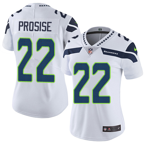 Nike Seahawks #22 C. J. Prosise White Women's Stitched NFL Vapor Untouchable Limited Jersey Nike Seahawks #22 C. J. Prosise White Women's Stitched NFL Vapor Untouchable Limited Jersey