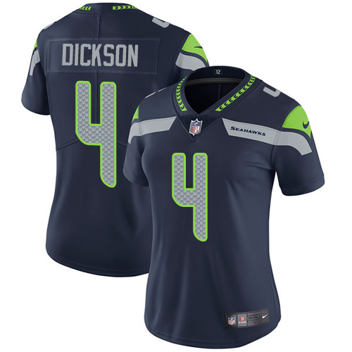 Nike Seahawks #4 Michael Dickson Steel Blue Team Color Women's Stitched NFL Vapor Untouchable Limited Jersey Nike Seahawks #4 Michael Dickson Steel Blue Team Color Women's Stitched NFL Vapor Untouchable Limited Jersey