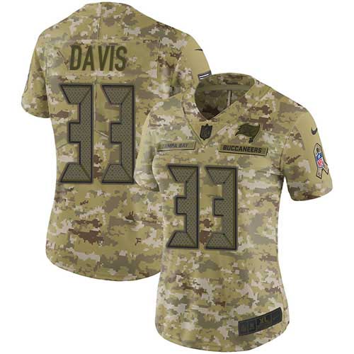 Nike Buccaneers #33 Carlton Davis III Camo Women's Stitched NFL Limited 2018 Salute to Service Jersey Nike Buccaneers #33 Carlton Davis III Camo Women's Stitched NFL Limited 2018 Salute to Service Jersey