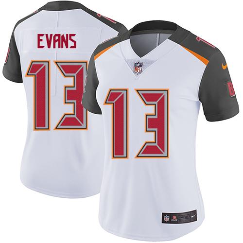 Nike Buccaneers #13 Mike Evans White Women's Stitched NFL Vapor Untouchable Limited Jersey Nike Buccaneers #13 Mike Evans White Women's Stitched NFL Vapor Untouchable Limited Jersey