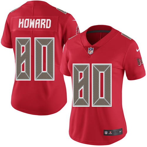 Nike Buccaneers #80 O. J. Howard Red Women's Stitched NFL Limited Rush Jersey Nike Buccaneers #80 O. J. Howard Red Women's Stitched NFL Limited Rush Jersey