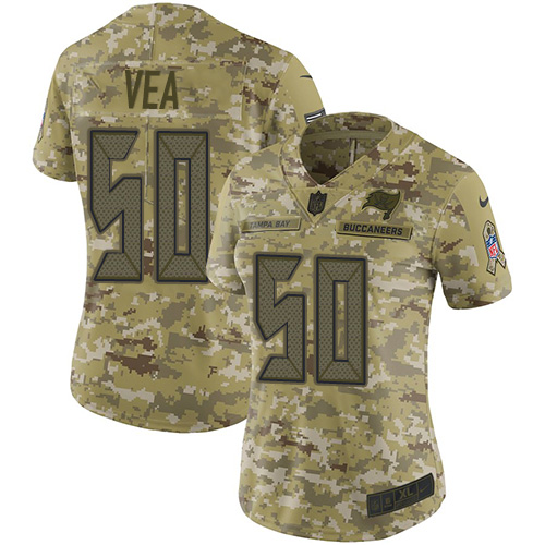 Nike Buccaneers #50 Vita Vea Camo Women's Stitched NFL Limited 2018 Salute to Service Jersey Nike Buccaneers #50 Vita Vea Camo Women's Stitched NFL Limited 2018 Salute to Service Jersey