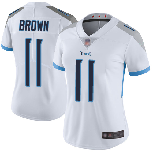 Nike Titans #11 A.J. Brown White Women's Stitched NFL Vapor Untouchable Limited Jersey Nike Titans #11 A.J. Brown White Women's Stitched NFL Vapor Untouchable Limited Jersey