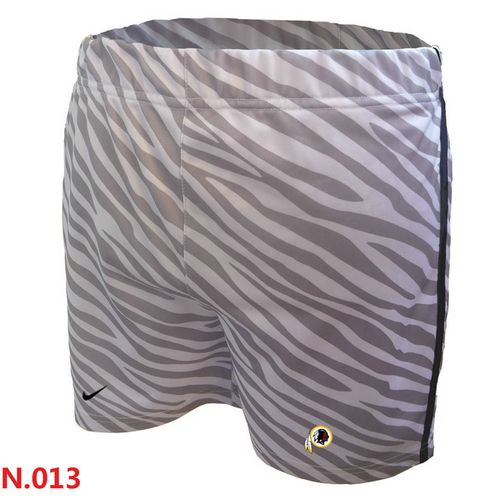 Women's Nike NFL Washington Redskins Embroidered Team Logo Zebra Stripes Shorts Women's Nike NFL Washington Redskins Embroidered Team Logo Zebra Stripes Shorts