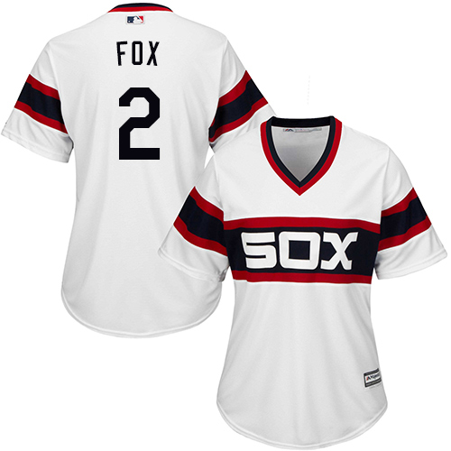 White Sox #2 Nellie Fox White Alternate Home Women's Stitched MLB Jersey White Sox #2 Nellie Fox White Alternate Home Women's Stitched MLB Jersey