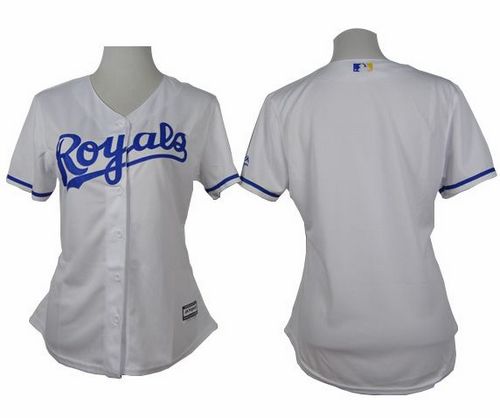 Royals Blank White Home Women's Stitched MLB Jersey Royals Blank White Home Women's Stitched MLB Jersey