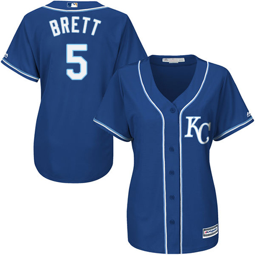 Royals #5 George Brett Royal Blue Alternate Women's Stitched MLB Jersey Royals #5 George Brett Royal Blue Alternate Women's Stitched MLB Jersey
