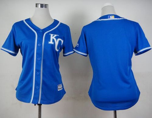 Royals Blank Blue Alternate 2 Women's Stitched MLB Jersey Royals Blank Blue Alternate 2 Women's Stitched MLB Jersey