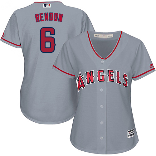 Angels #6 Anthony Rendon Grey Road Women's Stitched MLB Jersey Angels #6 Anthony Rendon Grey Road Women's Stitched MLB Jersey