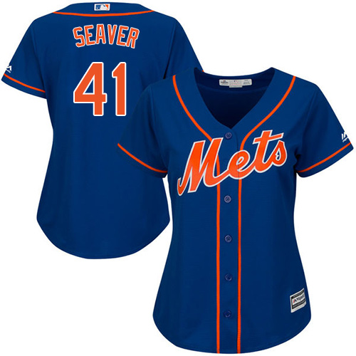 Mets #41 Tom Seaver Blue Alternate Women's Stitched MLB Jersey Mets #41 Tom Seaver Blue Alternate Women's Stitched MLB Jersey