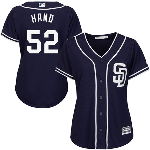 Padres #52 Brad Hand Navy Blue Alternate Women's Stitched MLB Jersey Padres #52 Brad Hand Navy Blue Alternate Women's Stitched MLB Jersey