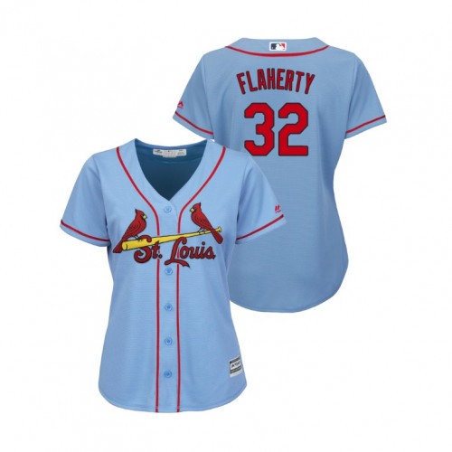 Cardinals #22 Jack Flaherty Light Blue Alternate Women's Stitched MLB Jersey Cardinals #22 Jack Flaherty Light Blue Alternate Women's Stitched MLB Jersey