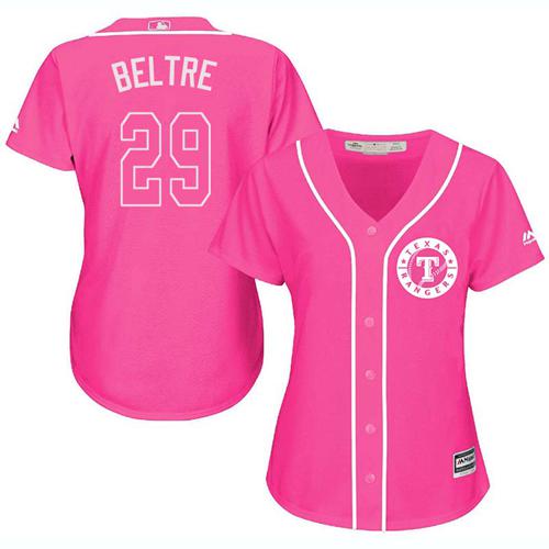 Rangers #29 Adrian Beltre Pink Fashion Women's Stitched MLB Jersey Rangers #29 Adrian Beltre Pink Fashion Women's Stitched MLB Jersey