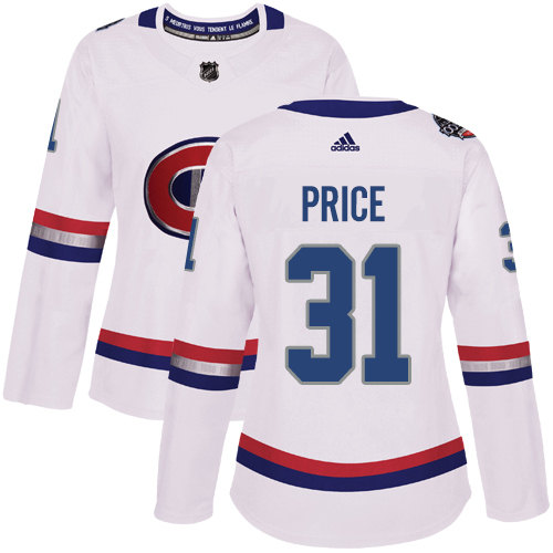Adidas Canadiens #31 Carey Price White Authentic 2017 100 Classic Women's Stitched NHL Jersey Adidas Canadiens #31 Carey Price White Authentic 2017 100 Classic Women's Stitched NHL Jersey
