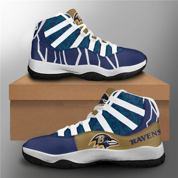 Women's Baltimore Ravens Air Jordan 11 Sneakers 3001