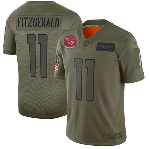 Nike Cardinals #11 Larry Fitzgerald Camo Youth Stitched NFL Limited 2019 Salute to Service Jersey