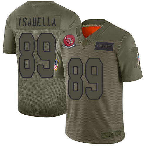 Nike Cardinals #89 Andy Isabella Camo Youth Stitched NFL Limited 2019 Salute to Service Jersey