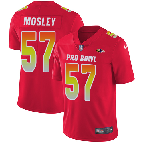 Nike Ravens #57 C.J. Mosley Red Youth Stitched NFL Limited AFC 2019 Pro Bowl Jersey