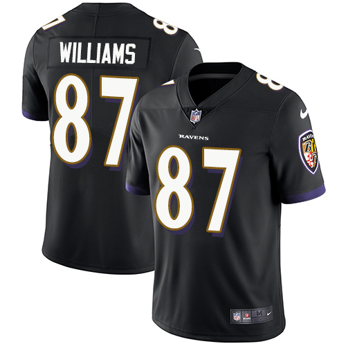 Nike Ravens #87 Maxx Williams Black Alternate Youth Stitched NFL Vapor Untouchable Limited Jersey