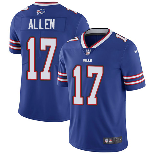 Nike Bills #17 Josh Allen Royal Blue Team Color Youth Stitched NFL Vapor Untouchable Limited Jersey