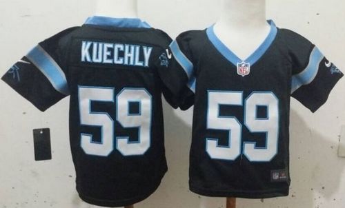 Toddler Nike Panthers #59 Luke Kuechly Black Team Color Stitched NFL Elite Jersey