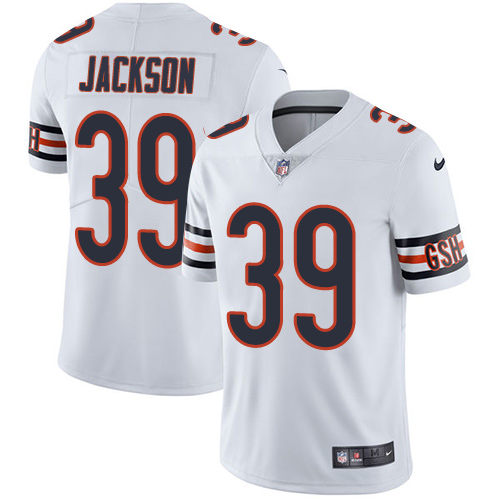 Nike Bears #39 Eddie Jackson White Youth Stitched NFL Vapor Untouchable Limited Jersey