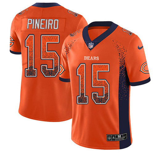 Nike Bears #15 Eddy Pineiro Orange Alternate Youth Stitched NFL Limited Rush Drift Fashion Jersey