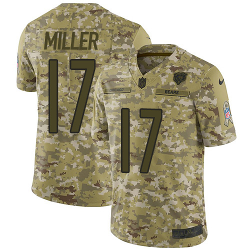 Nike Bears #17 Anthony Miller Camo Youth Stitched NFL Limited 2018 Salute to Service Jersey Nike Bears #17 Anthony Miller Camo Youth Stitched NFL Limited 2018 Salute to Service Jersey