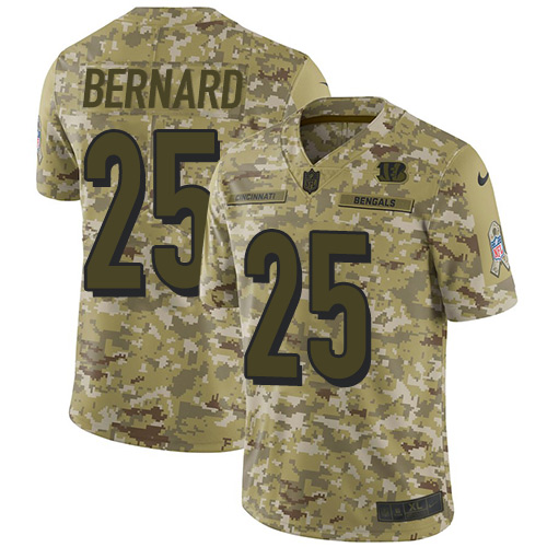 Nike Bengals #25 Giovani Bernard Camo Youth Stitched NFL Limited 2018 Salute to Service Jersey Nike Bengals #25 Giovani Bernard Camo Youth Stitched NFL Limited 2018 Salute to Service Jersey