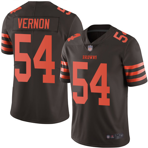 Nike Browns #54 Olivier Vernon Brown Youth Stitched NFL Limited Rush Jersey